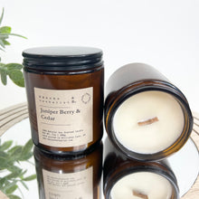 Load image into Gallery viewer, JUNIPER BERRY & CEDAR - 100% NATURAL SOY SCENTED CANDLE