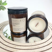 Load image into Gallery viewer, EUCALYPTUS RAIN - 100% NATURAL SOY SCENTED CANDLE