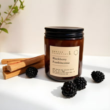 Load image into Gallery viewer, BLACKBERRY FRANKINCENSE - 100% NATURAL SOY SCENTED CANDLE