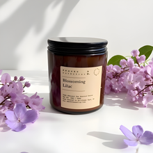 Load image into Gallery viewer, BLOSSOMING LILAC - 100% NATURAL SOY SCENTED CANDLE