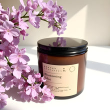 Load image into Gallery viewer, BLOSSOMING LILAC - 100% NATURAL SOY SCENTED CANDLE