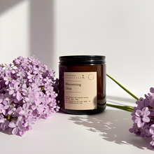 Load image into Gallery viewer, BLOSSOMING LILAC - 100% NATURAL SOY SCENTED CANDLE