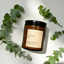 Load image into Gallery viewer, EUCALYPTUS RAIN - 100% NATURAL SOY SCENTED CANDLE