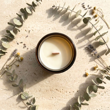 Load image into Gallery viewer, EUCALYPTUS RAIN - 100% NATURAL SOY SCENTED CANDLE

