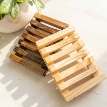 Load image into Gallery viewer, WOODEN SOAP DISH (PINE WOOD)
