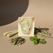 Load image into Gallery viewer, LEMONGRASS ROSEMARY MINT SOAP
