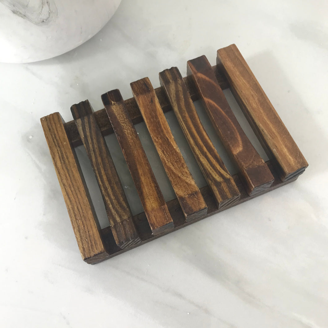 WOODEN SOAP DISH (PINE WOOD)